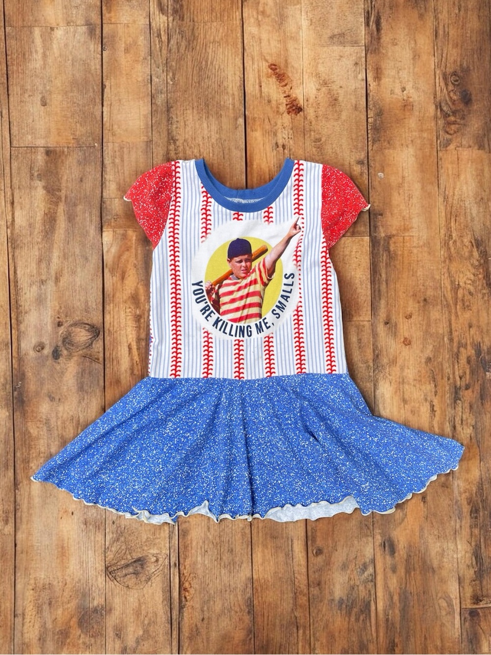 The Sandlot Girls Baseball Dress Handmade Size 6 You’re Killing Me Smalls